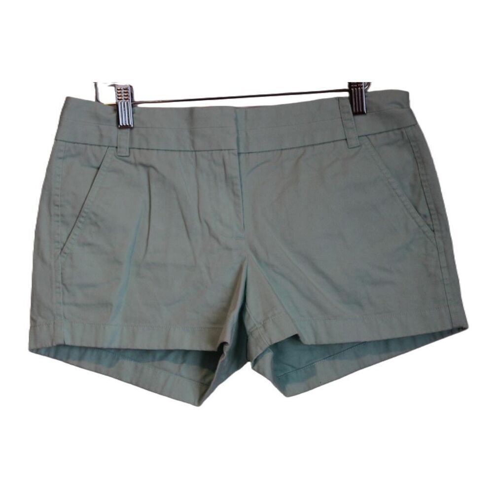 Womens J.Crew 3" Chino 61456 Alpine Blue Cotton Pockets Chino Shorts Size 2